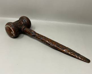 Lot 3 | Handcarved Wooden Gavel Commemorative