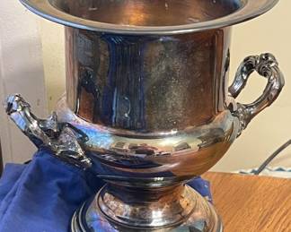Lot 304 | Silverplate Champagne Bucket Loving Cup
