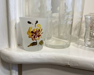 Lot 282 | c.1950s Drinking Glasses Vintage Barware Glass
