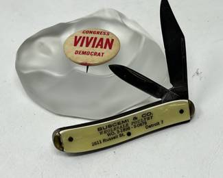 Lot 165 | Buscemi & Co Eastern Market Pocket Knife Democrat
