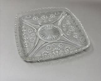 Lot 90 | Pressed Glass Trinket Tray Plate
