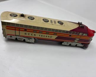 Lot 103 | Unique Art Rock Island Vintage Toy Train Car
