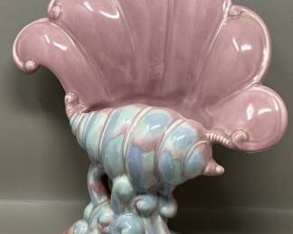 Lot 502 | Royal Haeger Mauve & Blue Open Shell Vase

