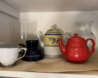 Lot 271 | Cabinet of Goodies Teapots Creamer, Vintage
