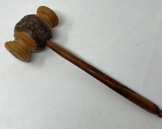 Lot 150 | Handturned Wood Rustic Gavel
