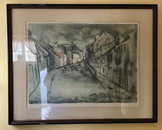 Lot 509 | Pencil Signed Bernard Gantner Lithograph Art in Fr
