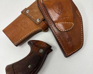 Lot 76 | Vintage Leather Gun Holsters Pistol Grip
