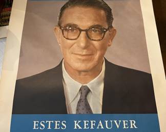 Lot 562 | Estes Kefauver Vice Presidental Poster Political
