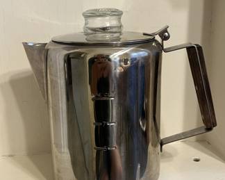 Lot 288 | 9 Cup Stainless Steel Coffee Percolator
