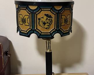 Lot 405 | 1980s U of M Wolverines Table Lamp Kitschy
