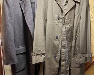 Lot 197 | as-found Vintage Coats; Trench, Suitcoat
