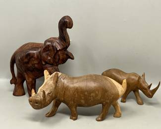 Lot 23 | Carved Wood Animals As Found
