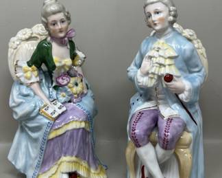 Lot 506 | German Bisque Porcelain Figurine Pair Man & Woman
