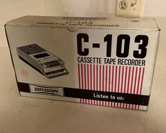 Lot 330 | Deadstock C-103 Superscope Cassette Tape Recorder
