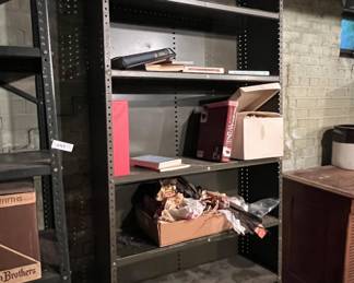 Lot 548 | Tall Metal Bookshelf Shelving
