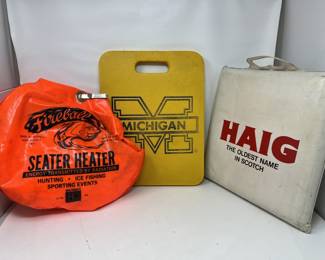 Lot 193 | Stadium Seat Cushions, Hunting, Hockey, U of M
