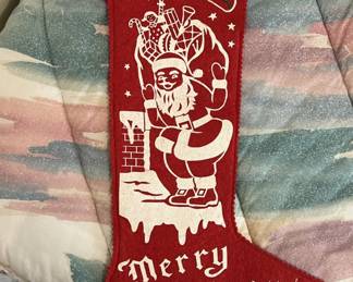 Lot 385 | Merry Christmas Maverick Vintage Stocking
