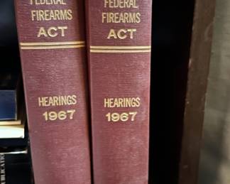 Lot 374 | 1967 Federal Firearms Act Hearings Vintage Books
