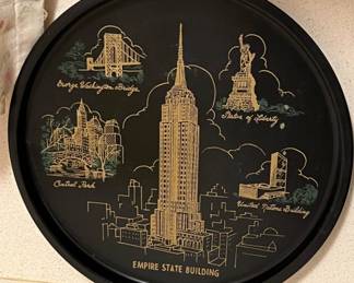 Lot 350 | NYC Vintage Souvenir Plate Tin Empire State
