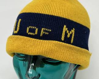 Lot 181 | Swiss-Made U of M Vintage Knit Cap Hat
