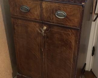 Lot 388 | Antique Wooden Cabinet with Lock

