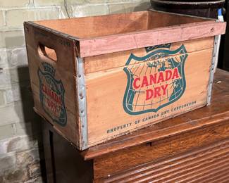 Lot 549 | Vintage Canada Dry Soda Pop Crate Wooden
