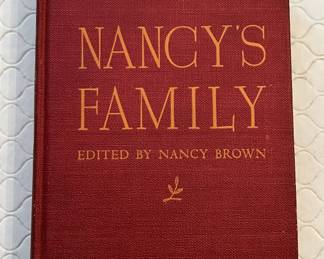 Lot 558 | Signed Nancy Brown "Nancy's Family" Book Detroit
