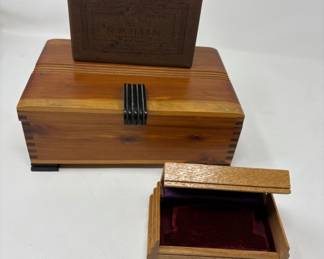 Lot 88 | Handmade Wooden Jewelry Boxes, Ring Box
