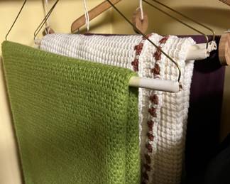 Lot 201 | Vintage Acrylic Knit BLankets Bedspreads
