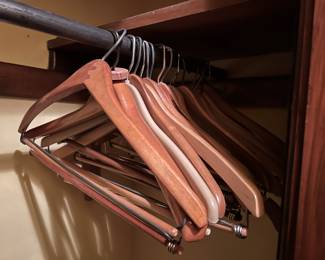 Lot 98 | Some Hotel Wooden Hangers Vintage Queen
