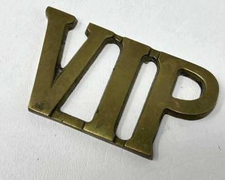 Lot 44 | VIP Brass Paperweight Object d'Art
