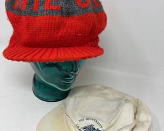 Lot 185 | A House Divided OSU vs U of M Vintage Caps
