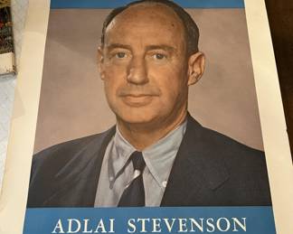 Lot 560 | Adlai Stevenson Presidential Poster Political
