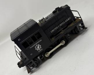 Lot 109 | Lionel Engine Army #41 Switcher Toy Train Vintage

