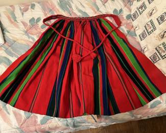 Lot 421 | Vintage Wool Polish Apron Skirt w Tags
