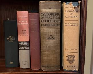 Lot 442 | Specialty Dictionaries Encyclopedia Quotations
