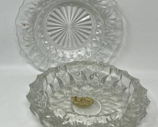 Lot 573 | Rossini W German Crystal Ashtray, Pressed Glass
