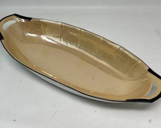 Lot 575 | German Lusterware Porcelain Oval Bowl
