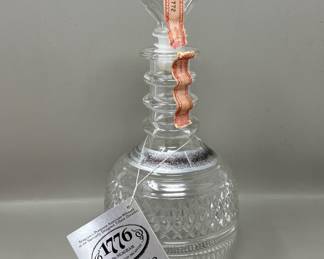 Lot 503 | Designed by Tiffany Glass 1776 Seagrams Decanter B
