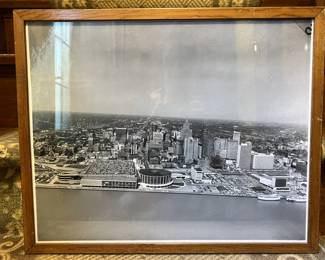 Lot 132 | 1960s Aerial Photograph Downtown Detroit
