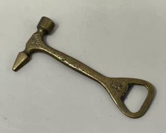 Lot 30 | Vintage Brass Hammer Beer Key Bottle Opener Ice
