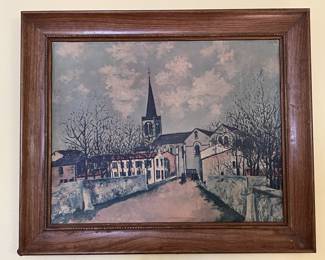 Lot 137 | Framed Vintage Print on Board Maurice Utrillo
