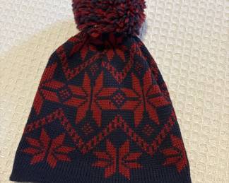 Lot 69 | Vintage Wool Pompom Hat Winter Snowflake
