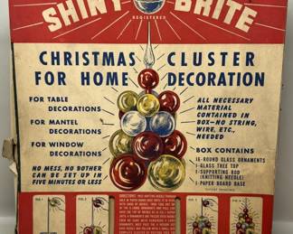 Lot 31 | Complete Shiny Brite Christmas Ornament Cluster
