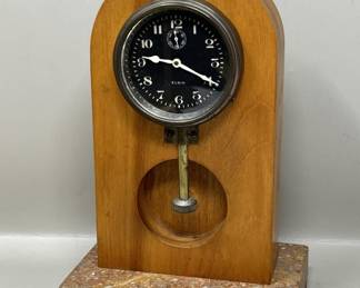 Lot 514 | Antique Elgin Car Clock Automobile Timepiece
