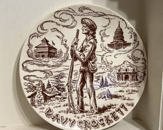 Lot 297 | 1950s Davy Crockett Ceramic Plate Cowboy
