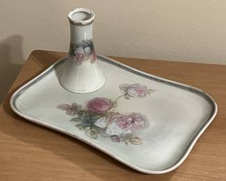 Lot 420 | Handpainted Bavarian Porcelain Tray, see note
