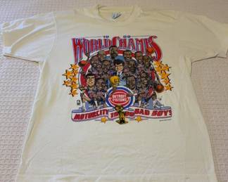 Lot 55 | Vintage 1989 Detroit Pistons Tee World Champs Bad
