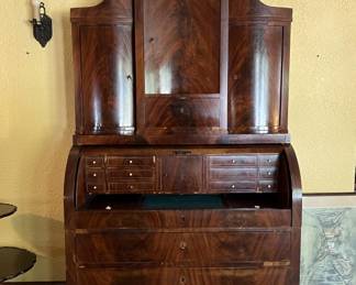 19c Tabernacle Secretaire Cabinet Desk
