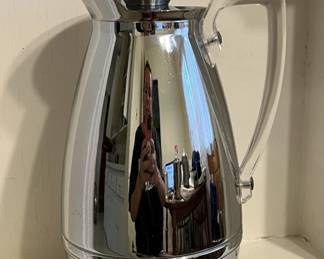 Lot 289 | Vintage Chrome Lucite Thermos Carafe Insulated
